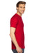 American Apparel 2001 Mens USA Made Fine Jersey Short Sleeve Crewneck T-Shirt Red Side