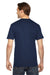 American Apparel 2001 Mens USA Made Fine Jersey Short Sleeve Crewneck T-Shirt Navy Blue Back