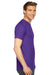 American Apparel 2001W Mens Fine Jersey Short Sleeve Crewneck T-Shirt Purple Side
