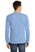 American Apparel 2007W Mens Fine Jersey Long Sleeve Crewneck T-Shirt Baby Blue Back