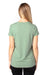 Threadfast Apparel 200RV Womens Ultimate Short Sleeve V-Neck T-Shirt Heather Army Green Back