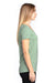 Threadfast Apparel 200RV Womens Ultimate Short Sleeve V-Neck T-Shirt Heather Army Green Side