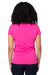 Threadfast Apparel 200RV Womens Ultimate Short Sleeve V-Neck T-Shirt Hot Pink Back