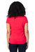 Threadfast Apparel 200RV Womens Ultimate Short Sleeve V-Neck T-Shirt Red Back