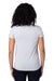 Threadfast Apparel 200RV Womens Ultimate Short Sleeve V-Neck T-Shirt Silver Grey Back