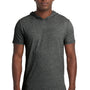 Next Level Mens Mock Twist Short Sleeve Hooded T-Shirt Hoodie - Black - Closeout