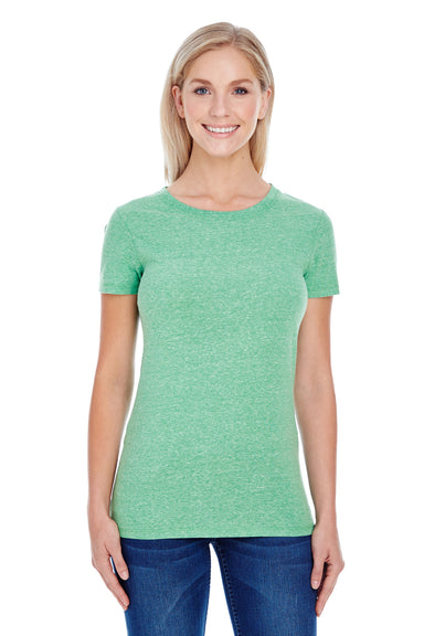 Threadfast Apparel 202A Womens Short Sleeve Crewneck T-Shirt Green Front