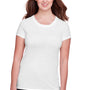 Threadfast Apparel Womens Short Sleeve Crewneck T-Shirt - Solid White