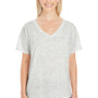 Threadfast Apparel Womens Fleck Short Sleeve V-Neck T-Shirt - Cream