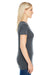 Threadfast Apparel 208B Womens Vintage Dye Short Sleeve V-Neck T-Shirt Charcoal Grey Side