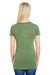 Threadfast Apparel 208B Womens Vintage Dye Short Sleeve V-Neck T-Shirt Grass Green Back