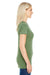 Threadfast Apparel 208B Womens Vintage Dye Short Sleeve V-Neck T-Shirt Grass Green Side