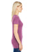 Threadfast Apparel 208B Womens Vintage Dye Short Sleeve V-Neck T-Shirt Wine Purple Side