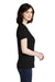American Apparel 2102W Womens Fine Jersey Short Sleeve Crewneck T-Shirt Black Side
