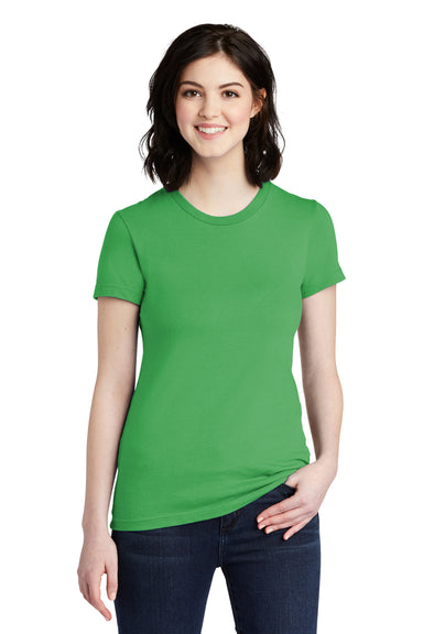 American Apparel 2102W Womens Fine Jersey Short Sleeve Crewneck T-Shirt Grass Green Front