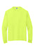 Jerzees 21LS Dri-Power Long Sleeve Crewneck T-Shirt Safety Green Flat Front