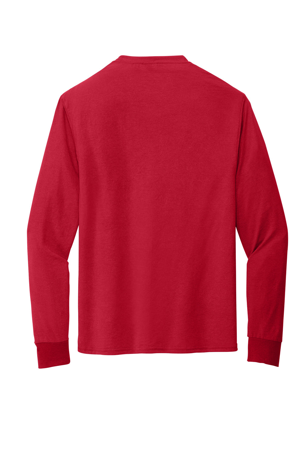 Jerzees 21LS Dri-Power Long Sleeve Crewneck T-Shirt True Red Flat Back