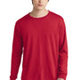 Jerzees Mens Dri-Power Moisture Wicking Long Sleeve Crewneck T-Shirt - True Red