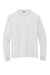 Jerzees 21LS Dri-Power Long Sleeve Crewneck T-Shirt White Flat Front