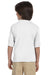 Jerzees 21B Youth Dri-Power Moisture Wicking Short Sleeve Crewneck T-Shirt White Back