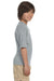 Jerzees 21B Youth Dri-Power Moisture Wicking Short Sleeve Crewneck T-Shirt Heather Grey Side