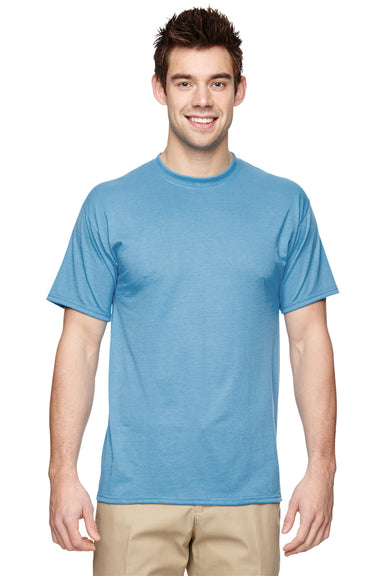 Jerzees 21M Mens Dri-Power Moisture Wicking Short Sleeve Crewneck T-Shirt Light Blue Front