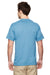 Jerzees 21M Mens Dri-Power Moisture Wicking Short Sleeve Crewneck T-Shirt Light Blue Back