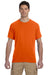 Jerzees 21M Mens Dri-Power Moisture Wicking Short Sleeve Crewneck T-Shirt Safety Orange Front