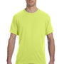 Jerzees Mens Dri-Power Moisture Wicking Short Sleeve Crewneck T-Shirt - Safety Green