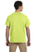 Jerzees 21M Mens Dri-Power Moisture Wicking Short Sleeve Crewneck T-Shirt Safety Green Back