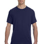 Jerzees Mens Dri-Power Moisture Wicking Short Sleeve Crewneck T-Shirt - Navy Blue