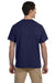 Jerzees 21M Mens Dri-Power Moisture Wicking Short Sleeve Crewneck T-Shirt Navy Blue Back