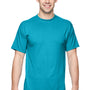 Jerzees Mens Dri-Power Moisture Wicking Short Sleeve Crewneck T-Shirt - California Blue