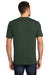 District DT104 Mens Perfect Weight Short Sleeve Crewneck T-Shirt Forest Green Back