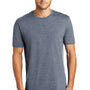District Mens Perfect Weight Short Sleeve Crewneck T-Shirt - Heather Navy Blue
