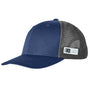 Puma Mens Moisture Wicking Snapback Trucker Hat - Peacoat Blue/Quiet Shade Grey - NEW