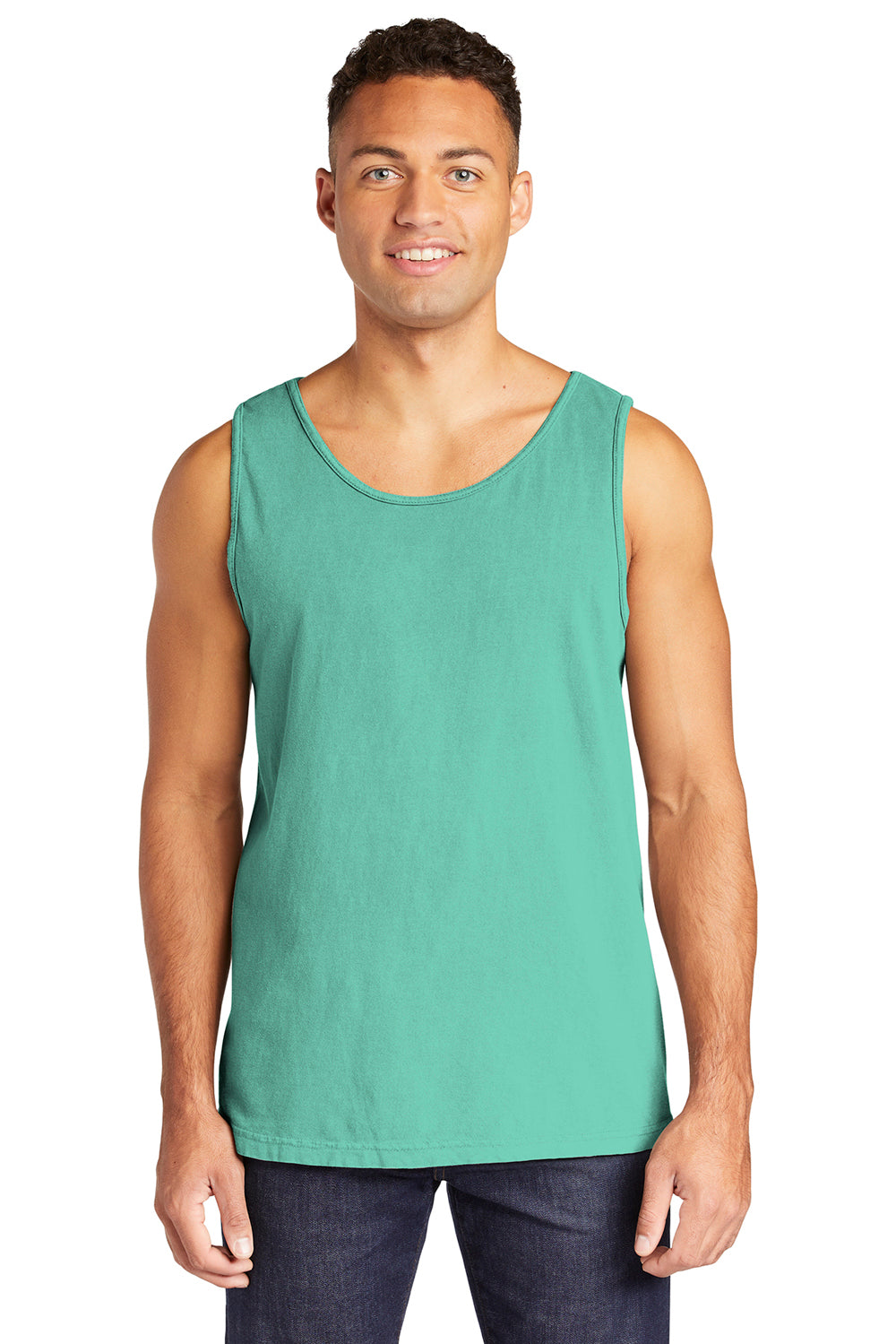 Comfort Colors 9360/C9360 Mens Tank Top Chalky Mint Green Front