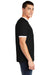 American Apparel 2410W Mens Fine Jersey Short Sleeve Crewneck T-Shirt Black Side
