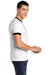 American Apparel 2410W Mens Fine Jersey Short Sleeve Crewneck T-Shirt White/Black Side