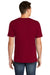 American Apparel Mens Fine Jersey Short Sleeve V-Neck T-Shirt Cranberry Red Side