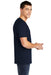 American Apparel Mens Fine Jersey Short Sleeve V-Neck T-Shirt Navy Blue Side