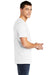 American Apparel Mens Fine Jersey Short Sleeve V-Neck T-Shirt White Side