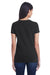 Threadfast Apparel 252RV Womens Short Sleeve V-Neck T-Shirt Black Back