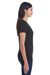 Threadfast Apparel 252RV Womens Short Sleeve V-Neck T-Shirt Black Side