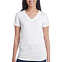 Threadfast Apparel Womens Short Sleeve V-Neck T-Shirt - White