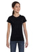LAT 2616 Youth Fine Jersey Short Sleeve Crewneck T-Shirt Black Front
