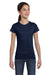 LAT 2616 Youth Fine Jersey Short Sleeve Crewneck T-Shirt Navy Blue Front