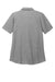 Port Authority Womens Fine Pique Short Sleeve Polo Shirt Heather Charcoal Grey Flat Back