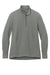 Port Authority Womens Fairway 1/4 Zip Sweatshirt Shadow Grey Flat Front