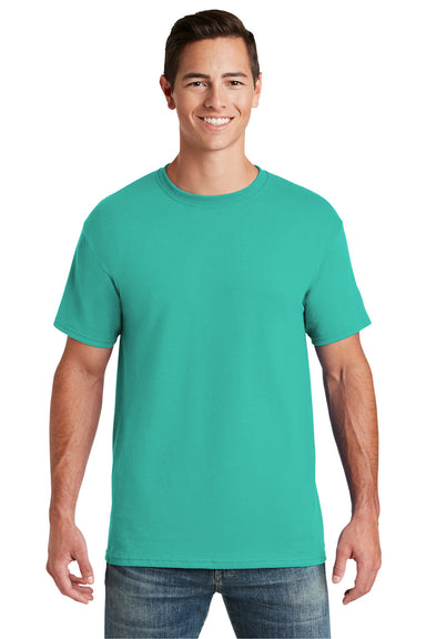 Jerzees 29M/29MR/29MT Mens Dri-Power Moisture Wicking Short Sleeve Crewneck T-Shirt Cool Mint Green Front